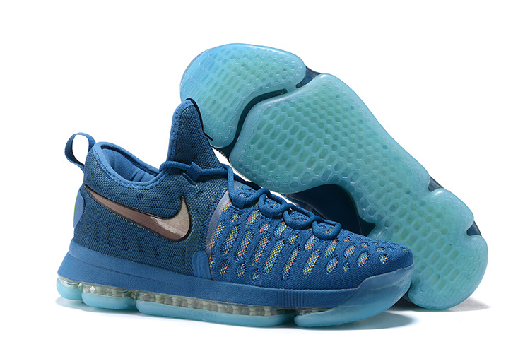 Nike KD 9 Laker Blue Fluorescent green Shoes